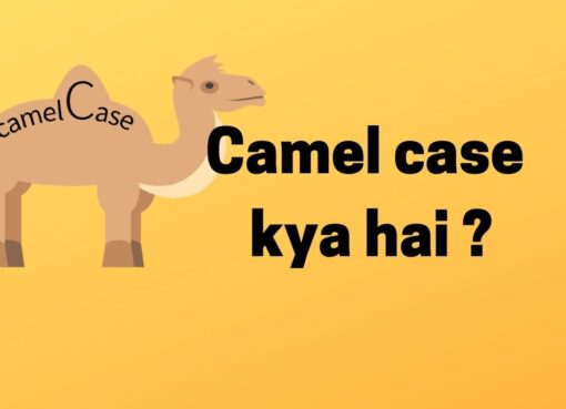 camel case camelCase kya hai
